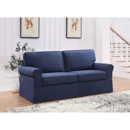 Porch & Den Zuni Mid-century Slip Cover Sofa