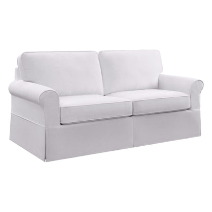 Porch & Den Zuni Mid-century Slip Cover Sofa