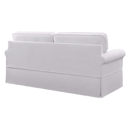 Porch & Den Zuni Mid-century Slip Cover Sofa