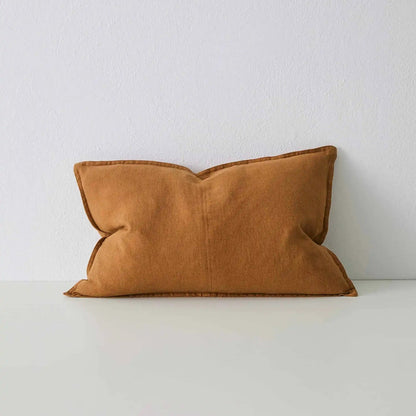 Como Linen Stonewashed Vintage Look Lumbar Cushion