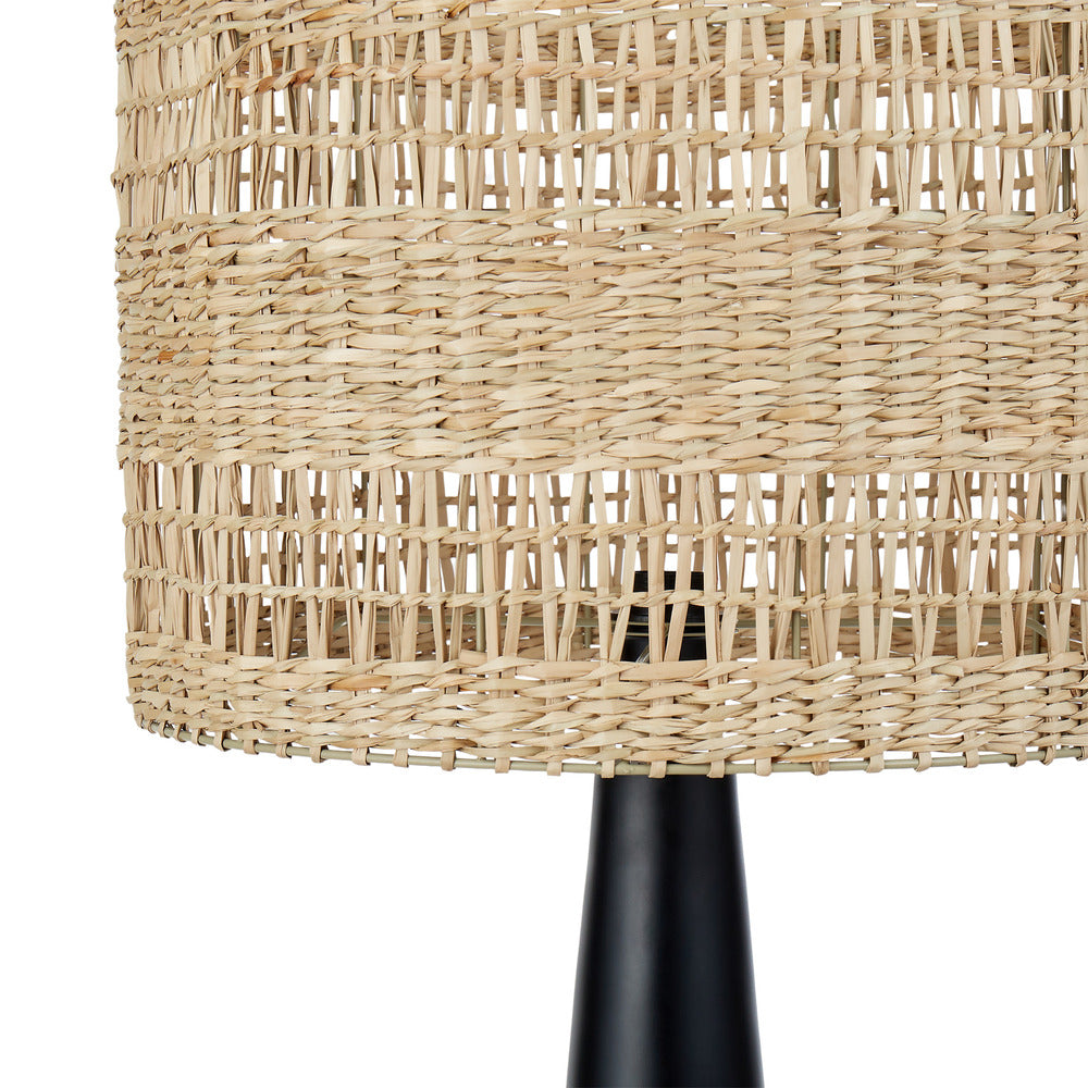 Aun Floor Lamp - Natural & Black