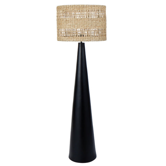 Aun Floor Lamp - Natural & Black