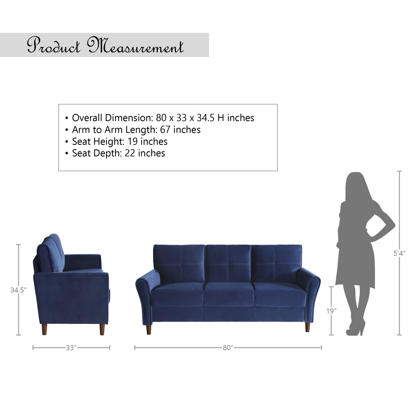 Avlona Tufted Velvet Sofa
