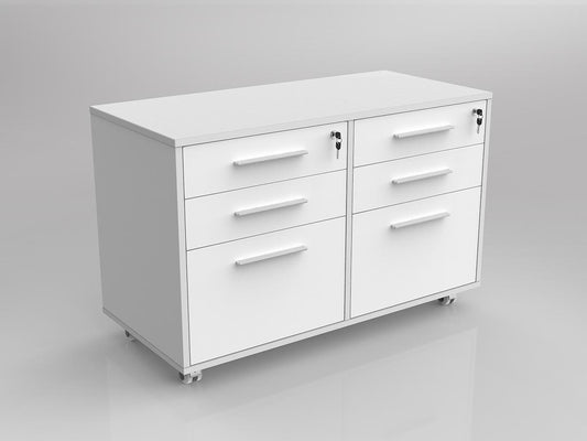 Axis Caddy Mobile Bookcase - White