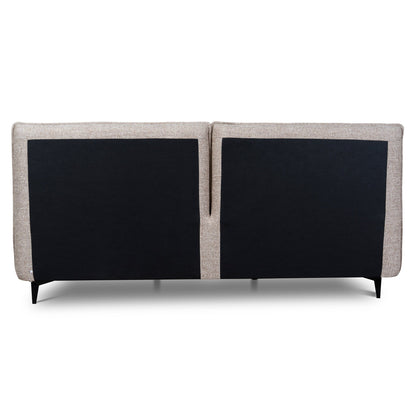 Celeste Fabric King Bed Frame - Stonish Beige