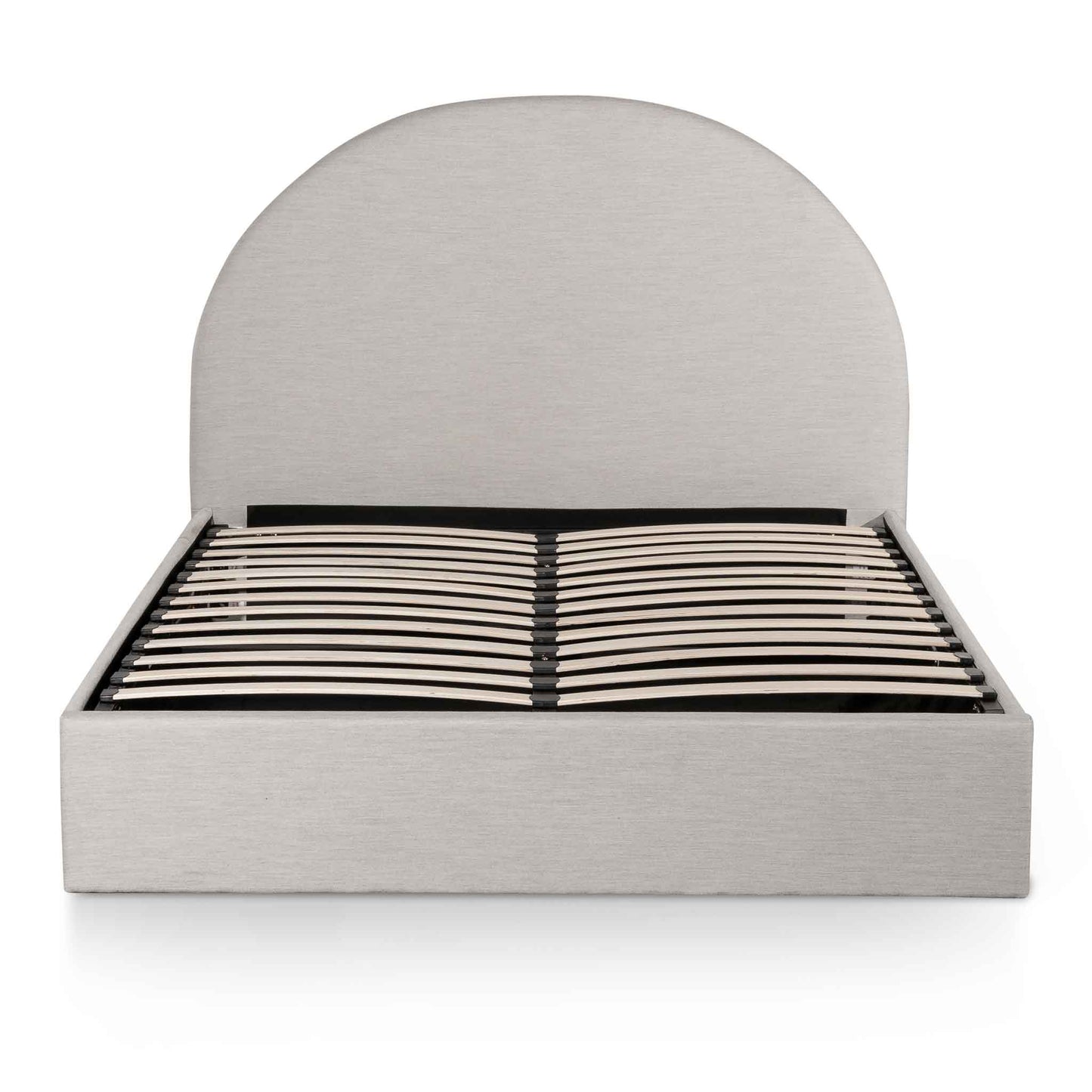 Antonia Fabric Queen Bed - Pearl Grey with Storage