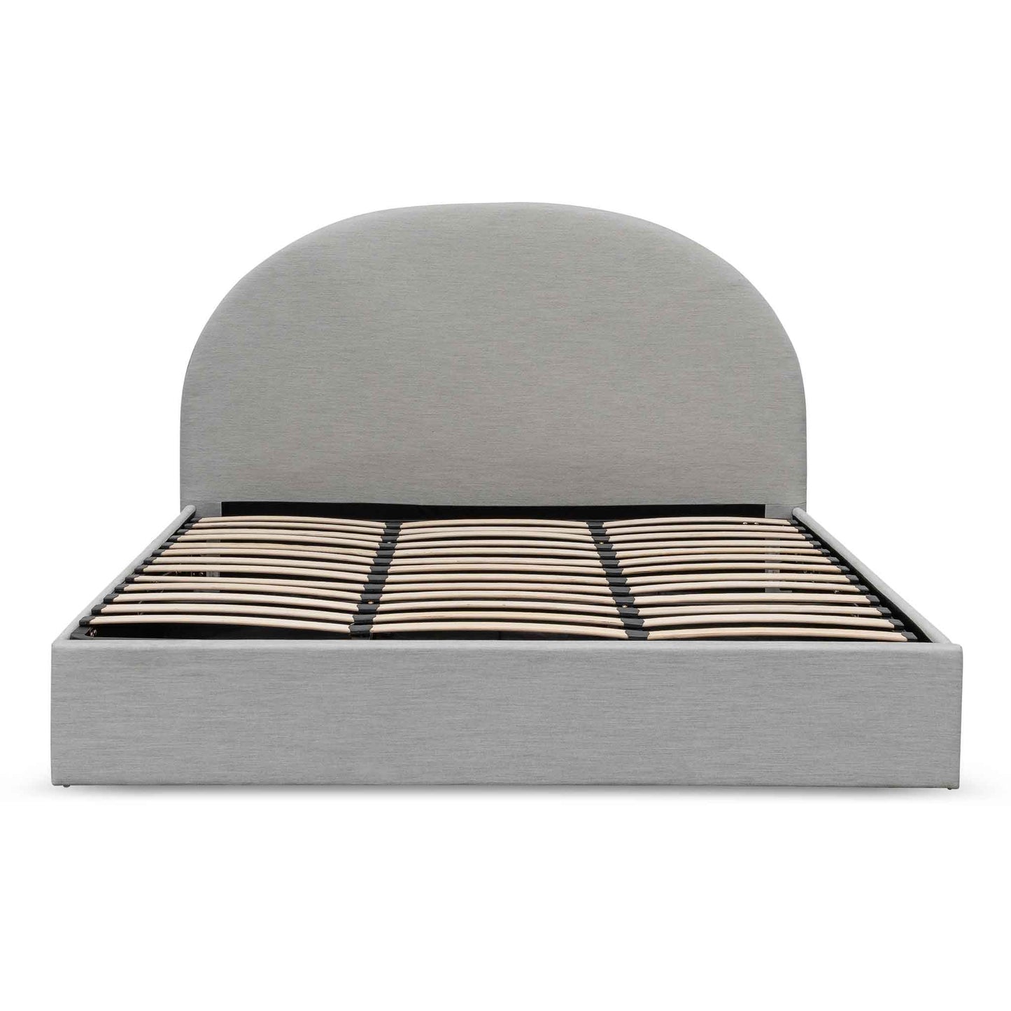 Antonia Fabric King Bed - Pearl Grey with Storage