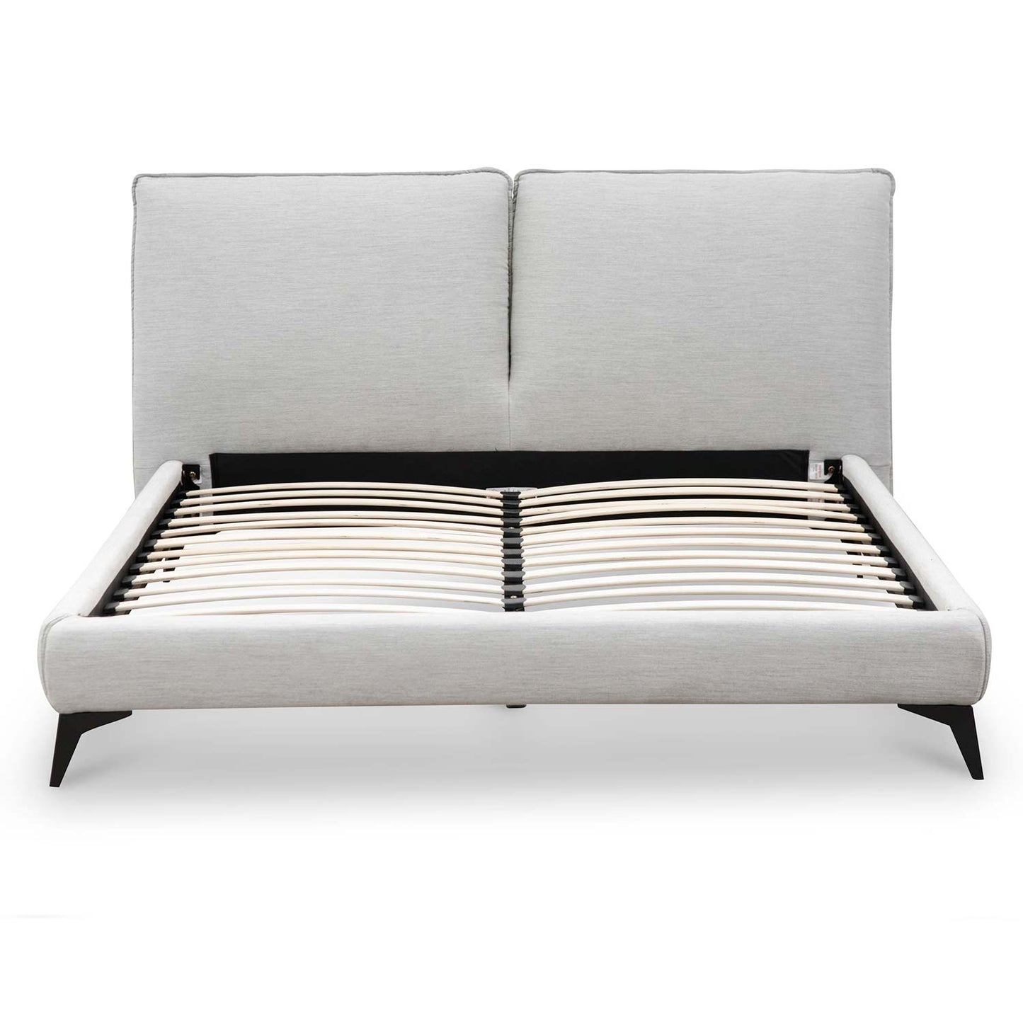 Celeste Fabric Queen Bed - Pearl Grey