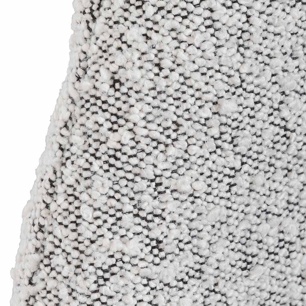 Antonia Single Bed Frame - Cloudy Pepper Boucle with Storage