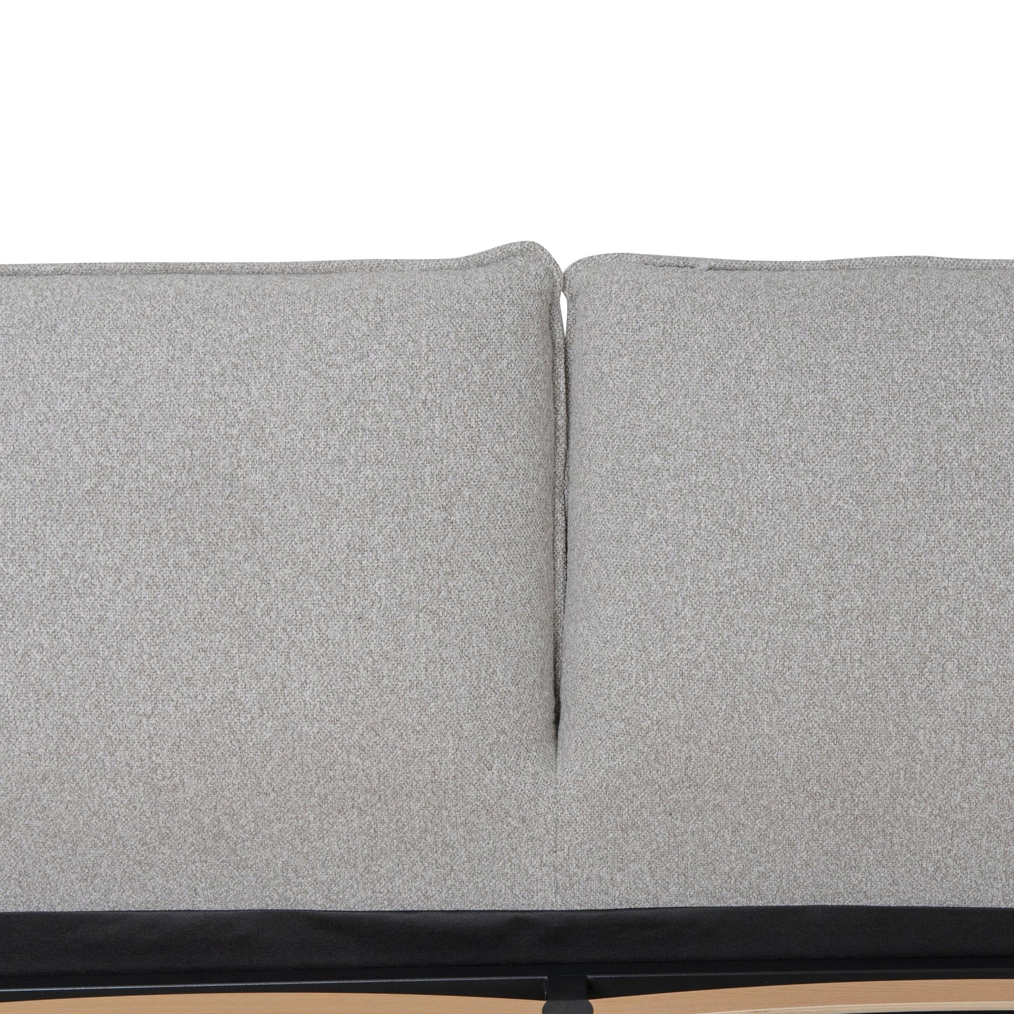 Celeste Fabric King Bed Frame - Clay Grey