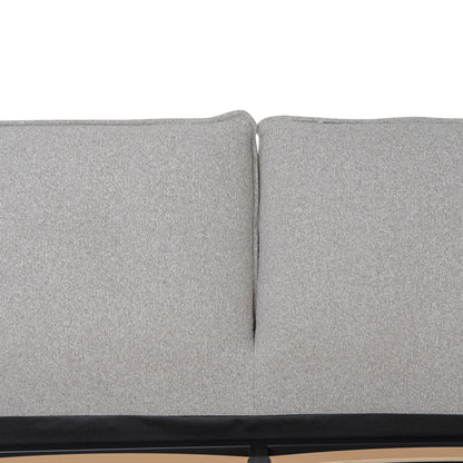 Celeste Fabric King Bed Frame - Clay Grey