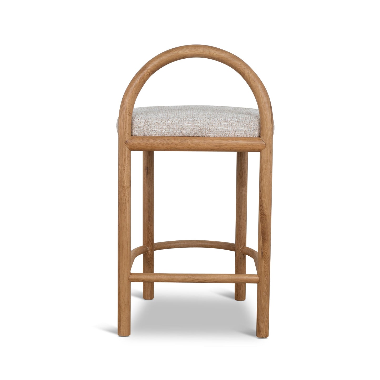 Adir 66cm Natural Bar Stool - Pale Beige