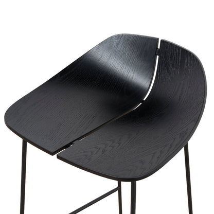 Breeze 65cm Bar Stool - Full Black