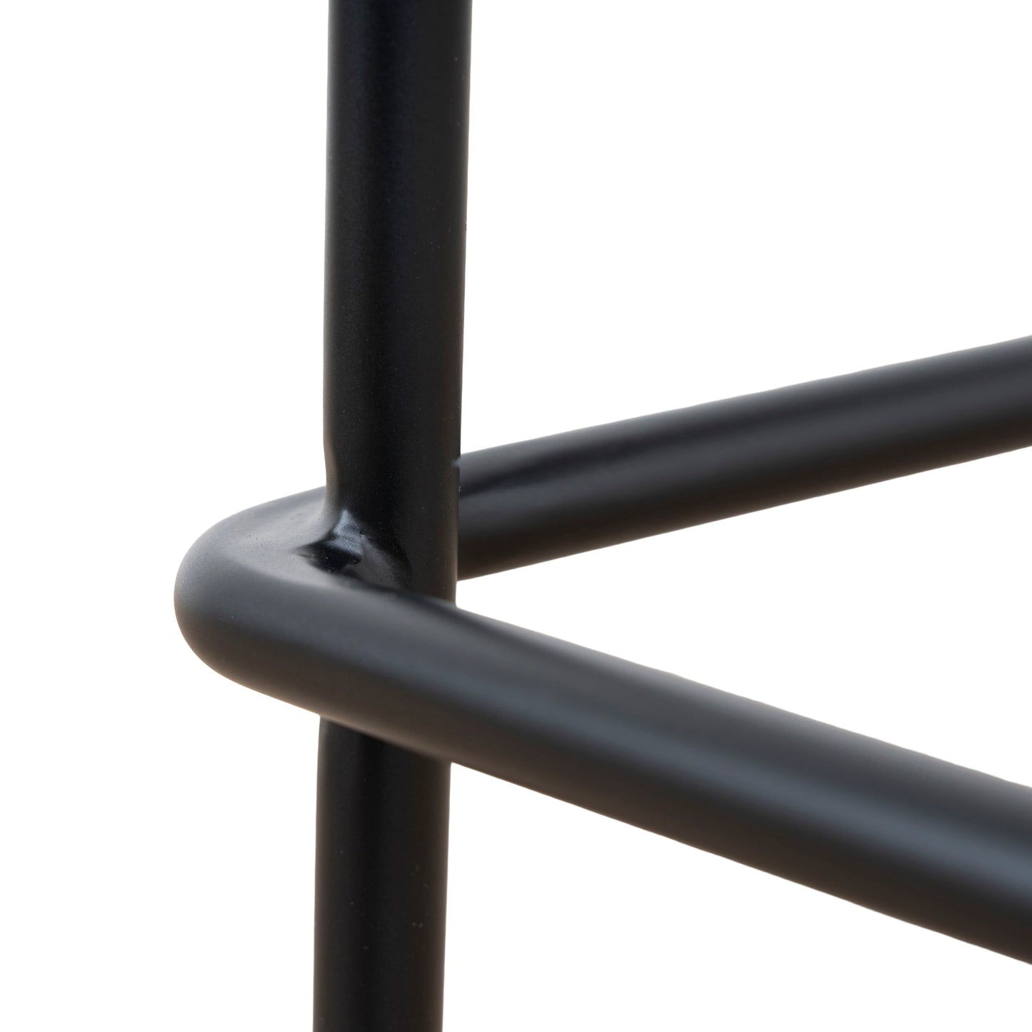 Breeze 65cm Matte Black Bar Stool - Walnut