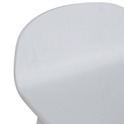 Connor 65cm Bar Stool - Full White