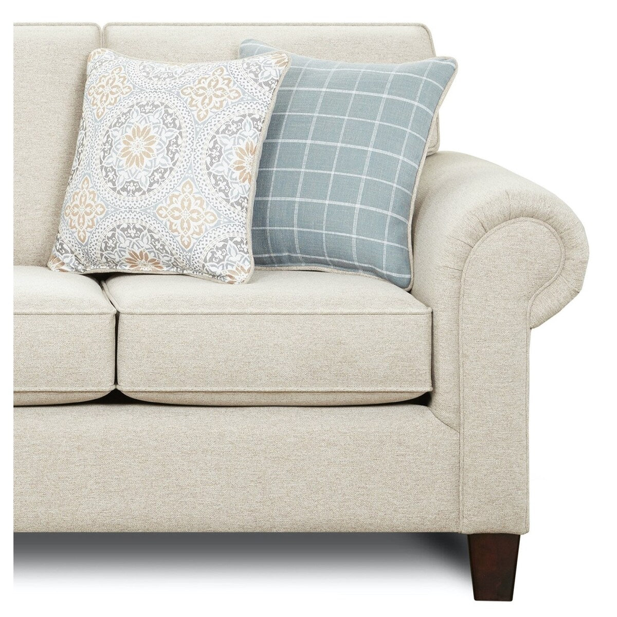 Bates Nickel Light Grey Queen Traditional Sleeper Sofa