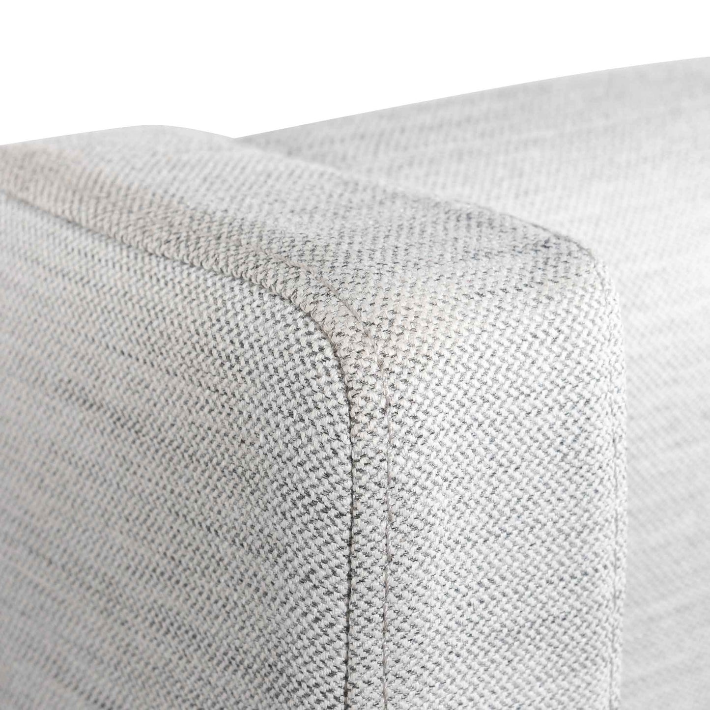 Betsy Fabric Single Bed Frame - Pearl Grey with Storage