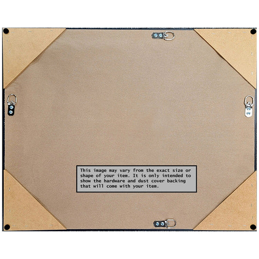 Beveled Bathroom Wall Mirror - Crackled Metallic Frame