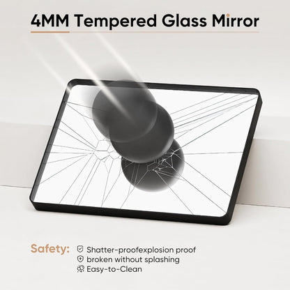 Modern Metal Frame Wall Mounted Bathroom Vanity Mirror with 5-year warranty