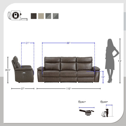 Blythe Power Double Reclining Sofa