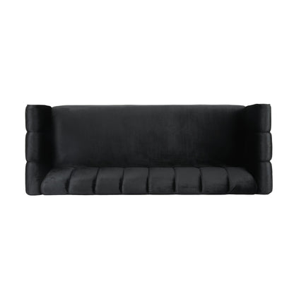 Bobran Modern Velvet 3-seat Sofa by Christopher Knight Home - 30.00 D x 83.25 W x 30.25 H