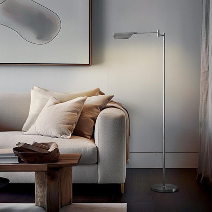 Brightech Leaf 53 in. Industrial 3-Way Dimming LED Floor Lamp with Brass Metal Empire Shade