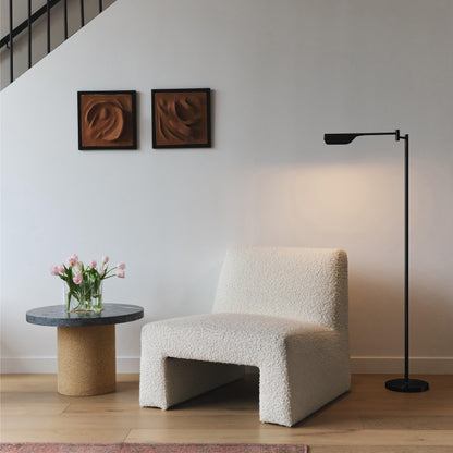 Brightech Leaf 53 in. Industrial 3-Way Dimming LED Floor Lamp with Brass Metal Empire Shade