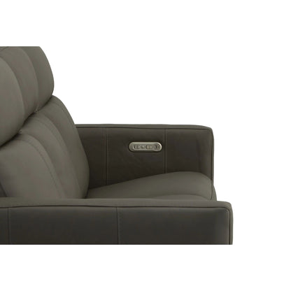 Broadway Leather Power Reclining Sofa with Power Headrests by Flexsteel