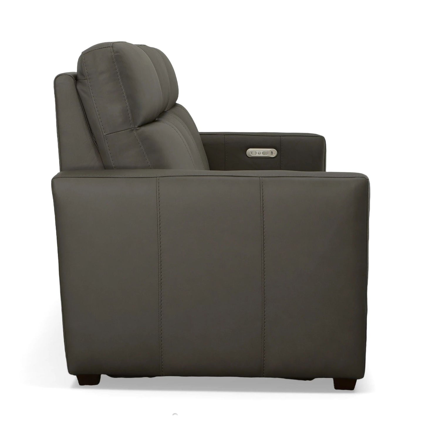Broadway Leather Power Reclining Sofa with Power Headrests by Flexsteel