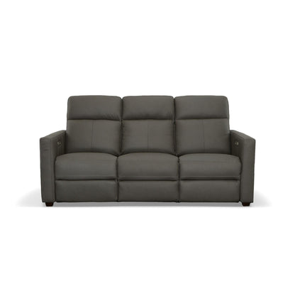 Broadway Leather Power Reclining Sofa with Power Headrests by Flexsteel