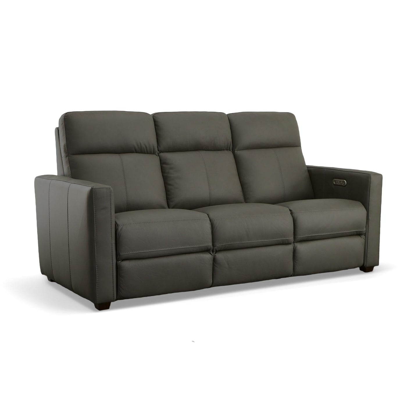 Broadway Leather Power Reclining Sofa with Power Headrests by Flexsteel