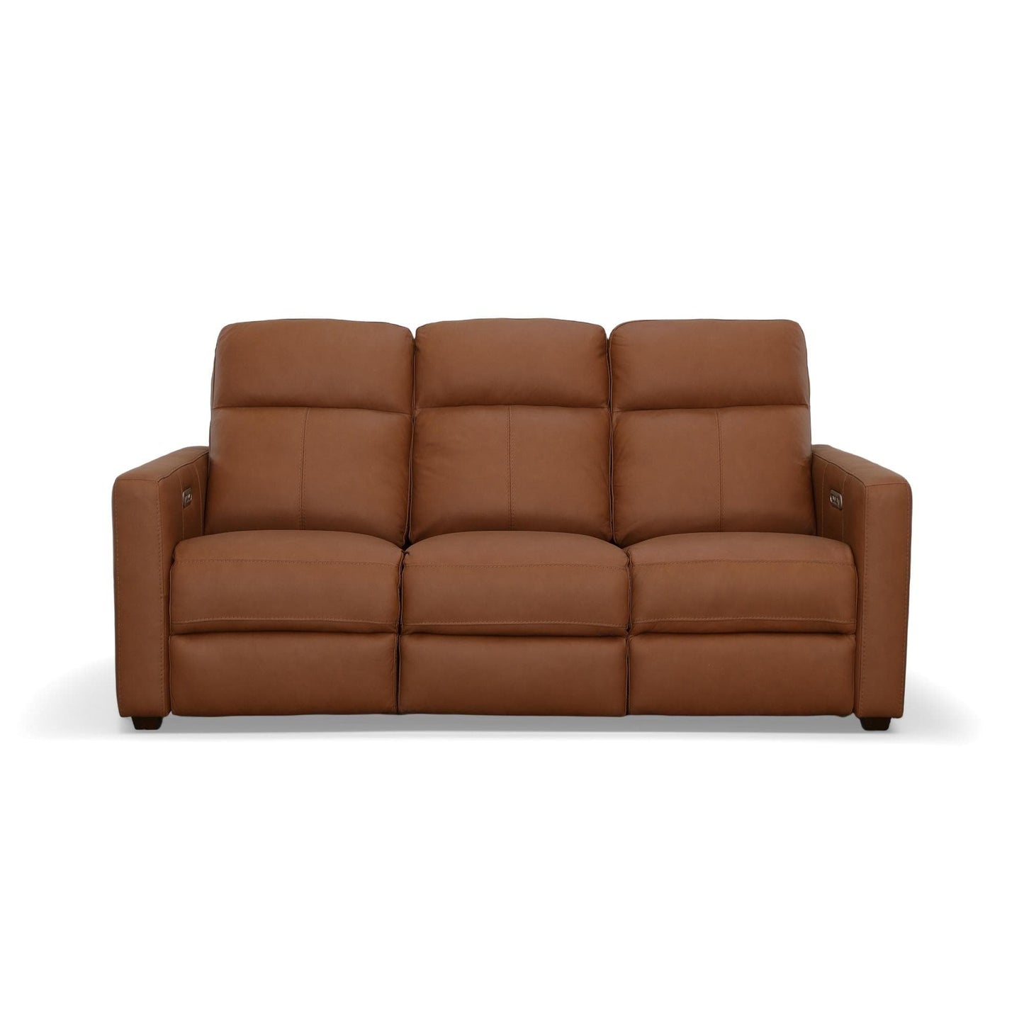 Broadway Leather Power Reclining Sofa with Power Headrests by Flexsteel