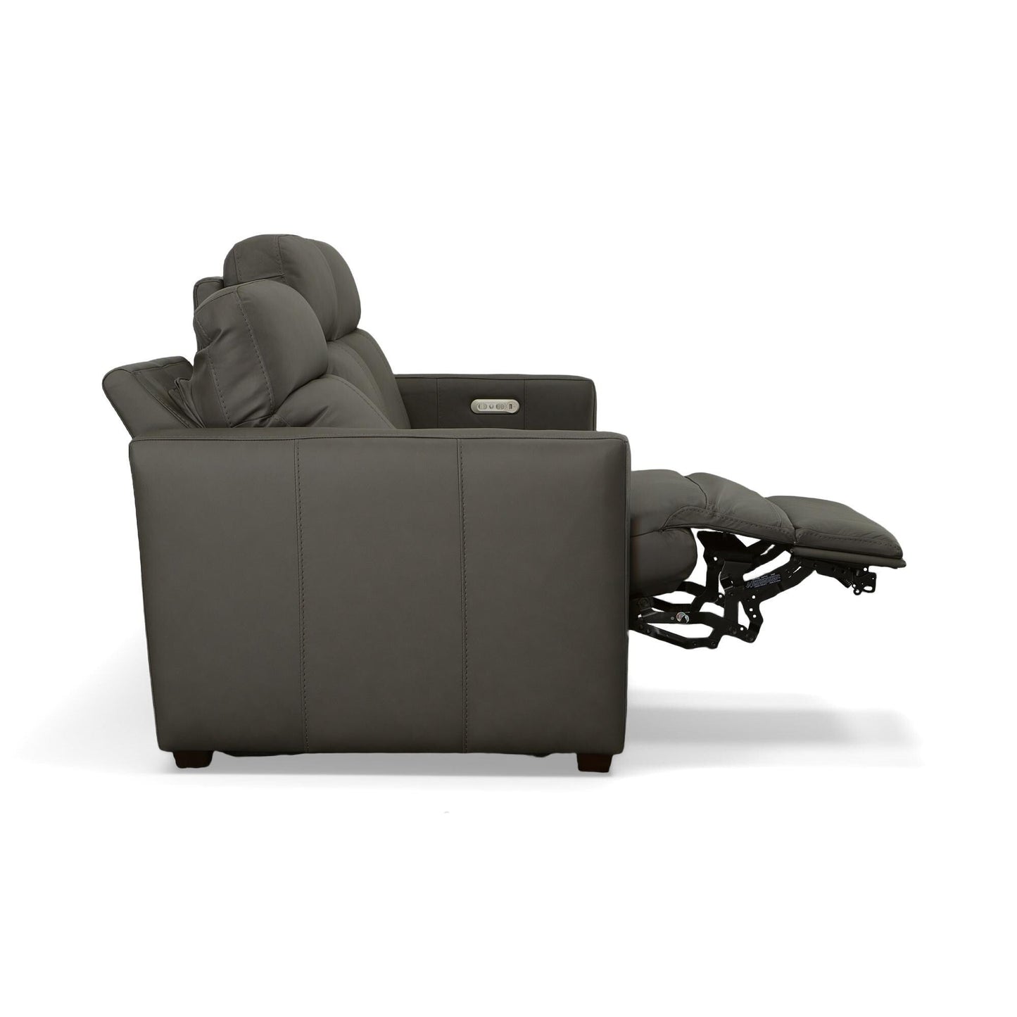 Broadway Leather Power Reclining Sofa with Power Headrests by Flexsteel