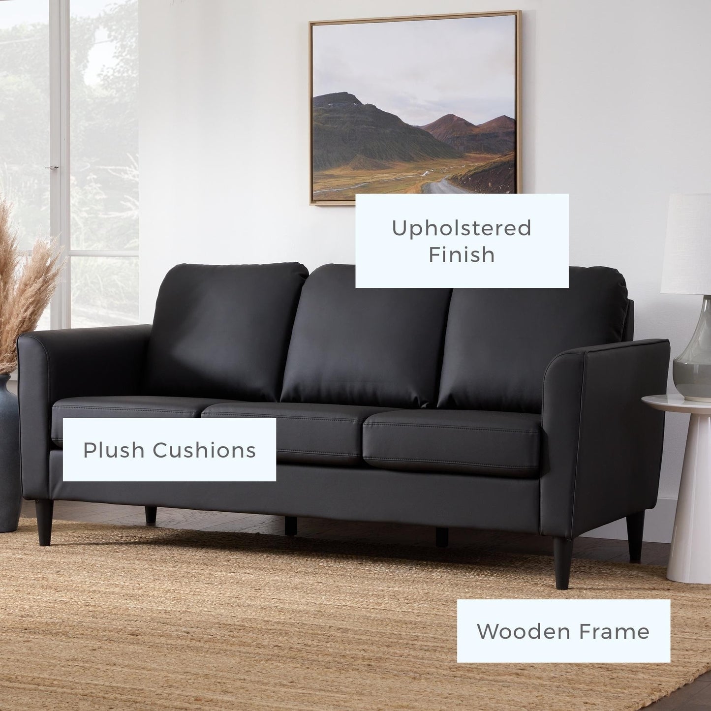 Brookside Clara 73 Upholstered Curved Arm Sofa