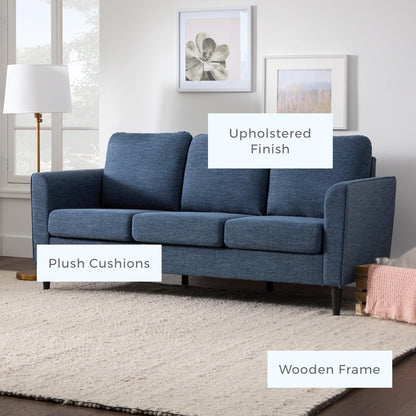 Brookside Clara 73 Upholstered Curved Arm Sofa
