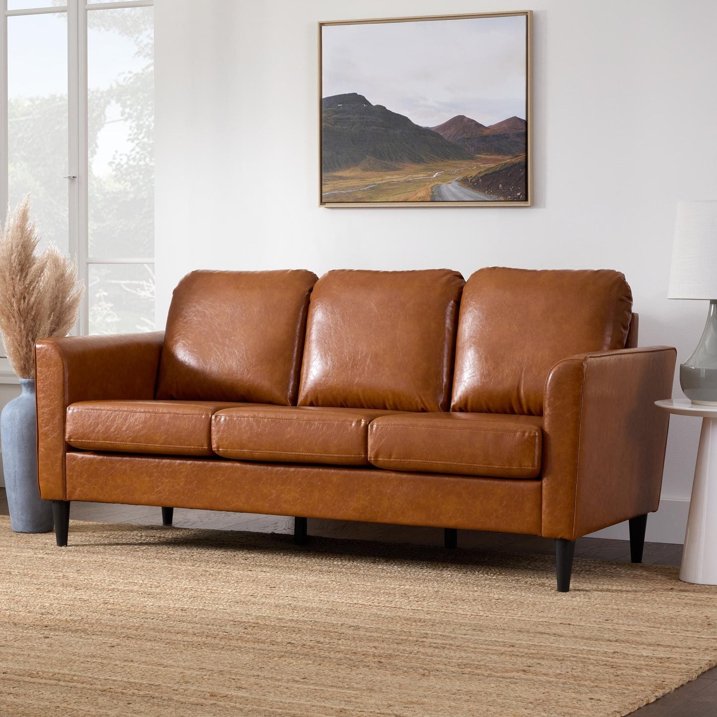 Brookside Clara 73 Upholstered Curved Arm Sofa