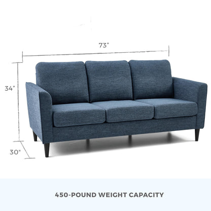 Brookside Clara 73 Upholstered Curved Arm Sofa