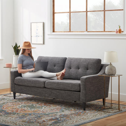 Brookside Ellen 75 Upholstered Scooped Arm Sofa