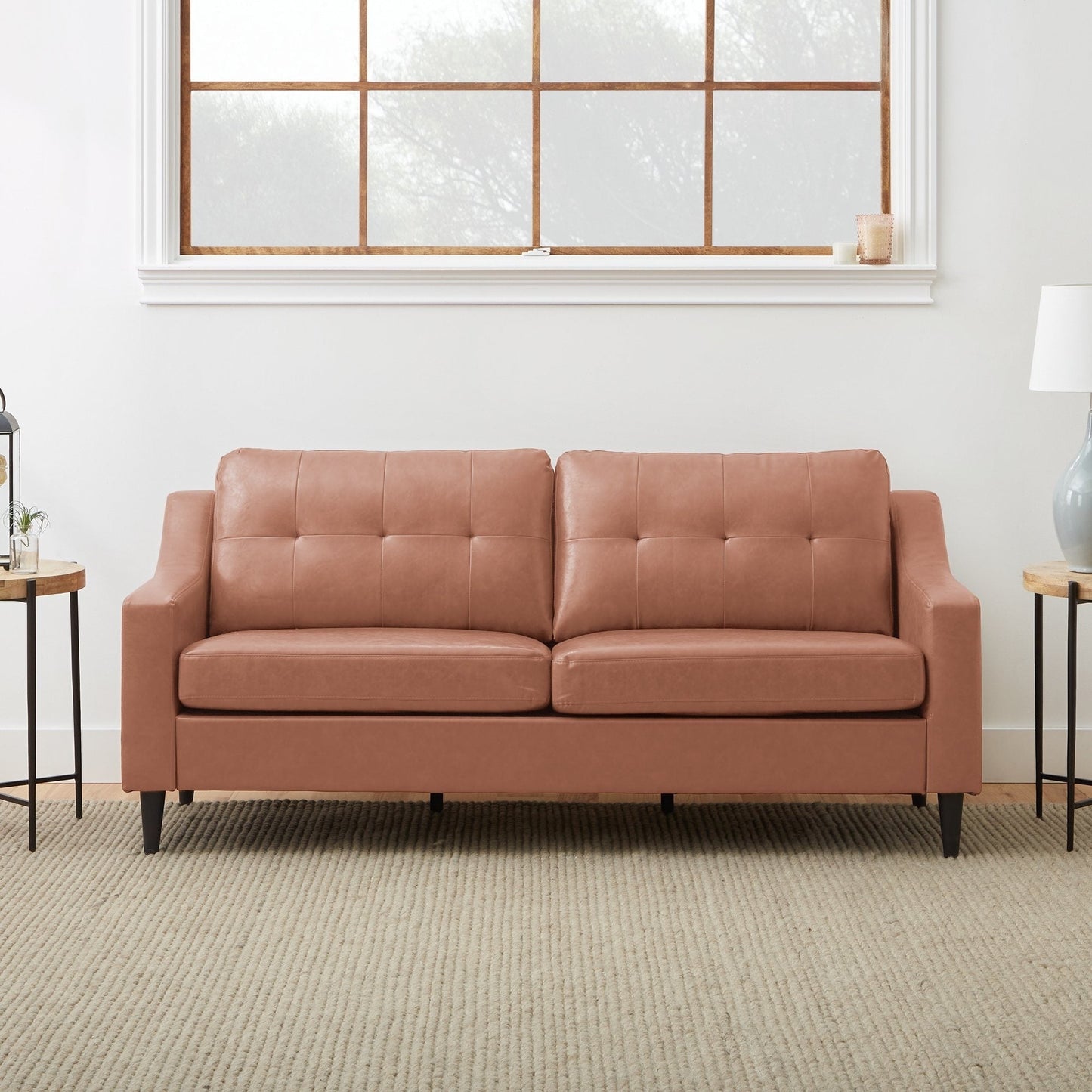 Brookside Ellen 75 Upholstered Scooped Arm Sofa