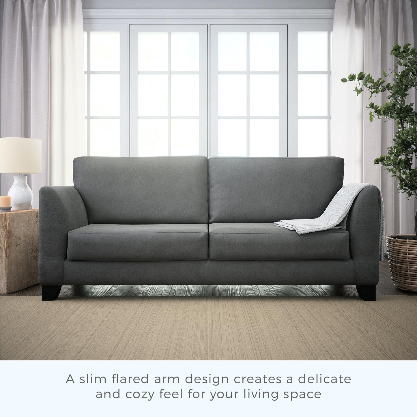 Brookside Holly 85 Upholstered Flared Arm Sofa