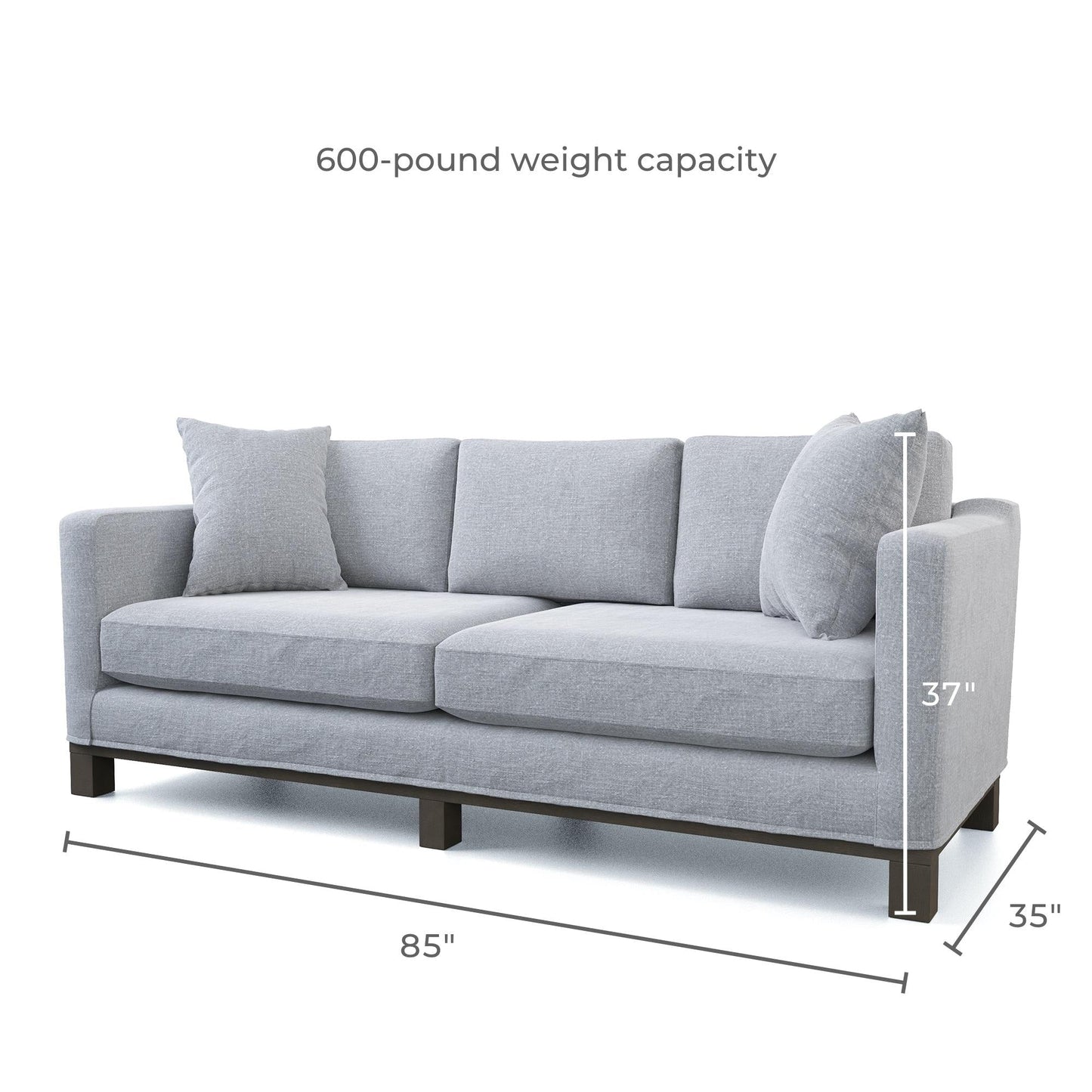 Brookside Kay Upholstered Wood Base Sofa