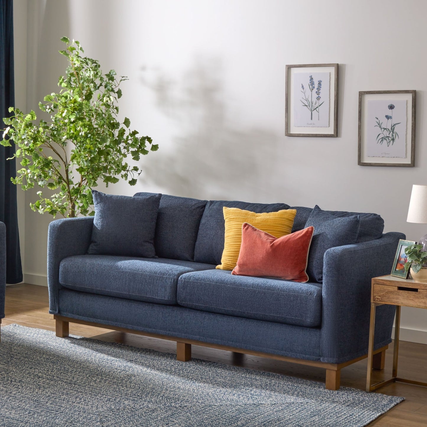 Brookside Kay Upholstered Wood Base Sofa