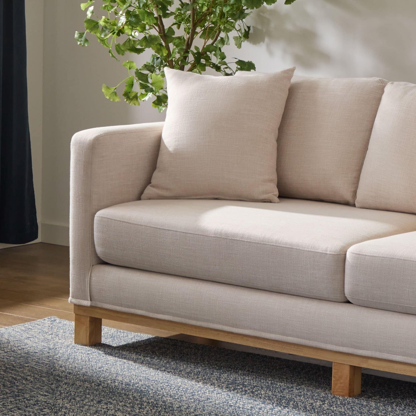 Brookside Kay Upholstered Wood Base Sofa