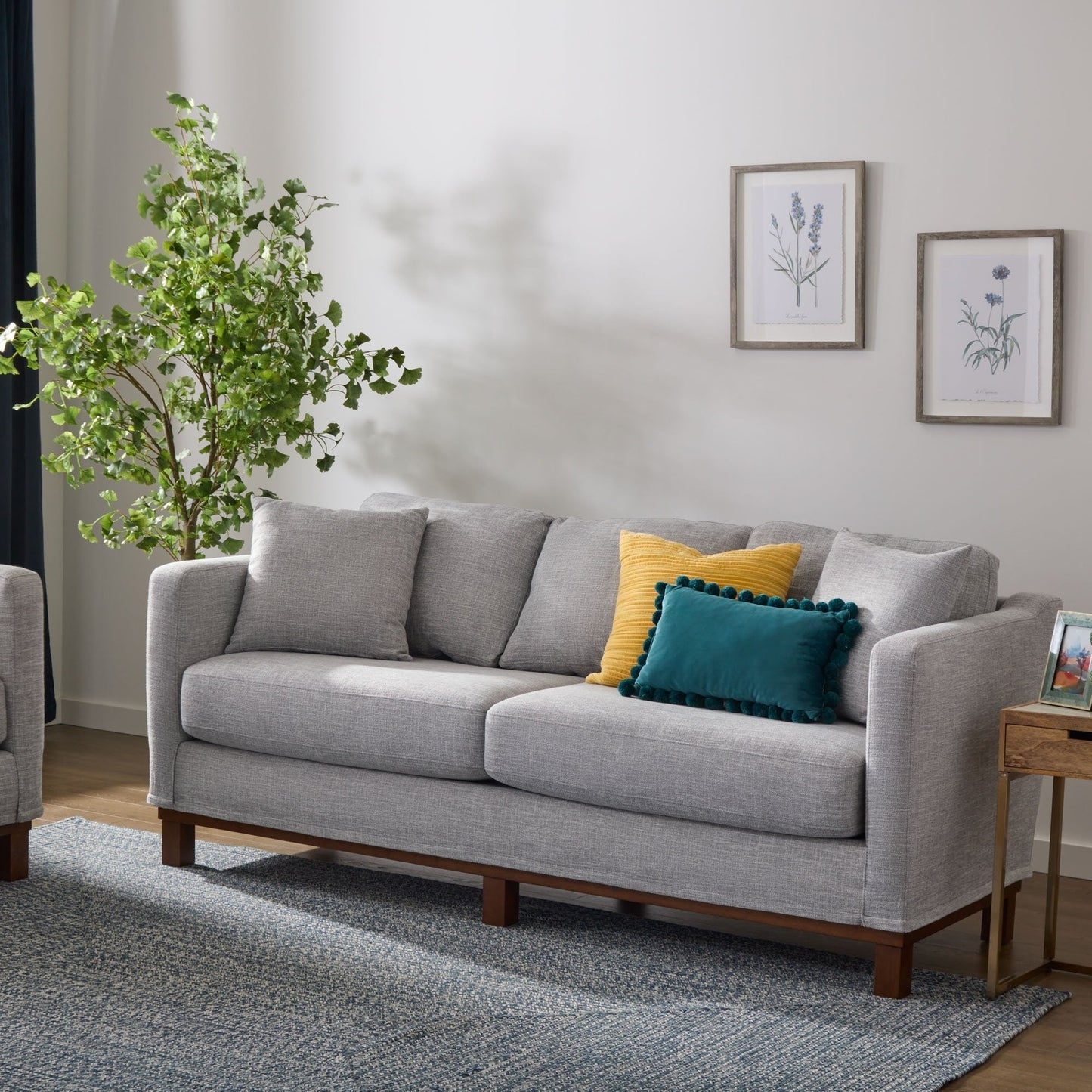 Brookside Kay Upholstered Wood Base Sofa