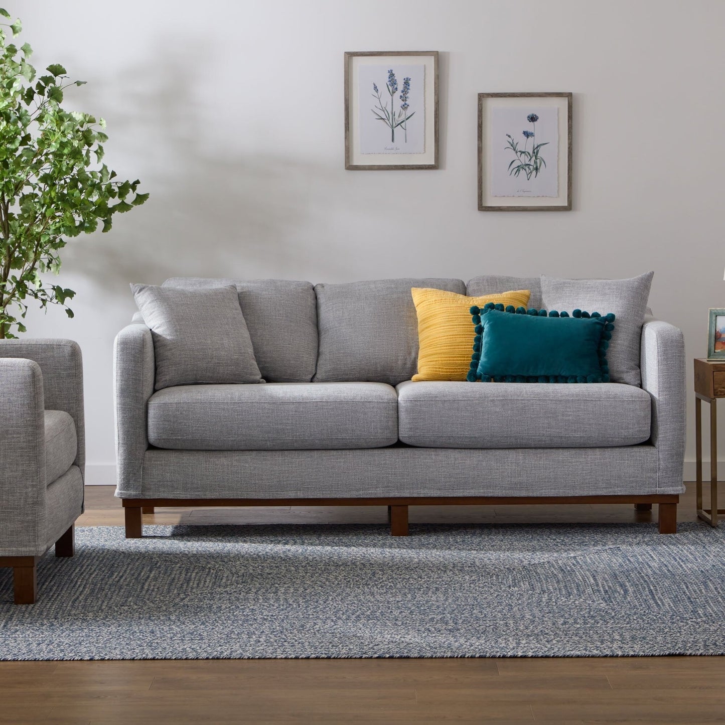 Brookside Kay Upholstered Wood Base Sofa