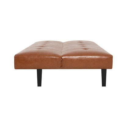 Ultimate Futon Sofa Collection: Futon Sofa with Armrest and Cupholders, Button Tufted Sofa with Wooden Legs