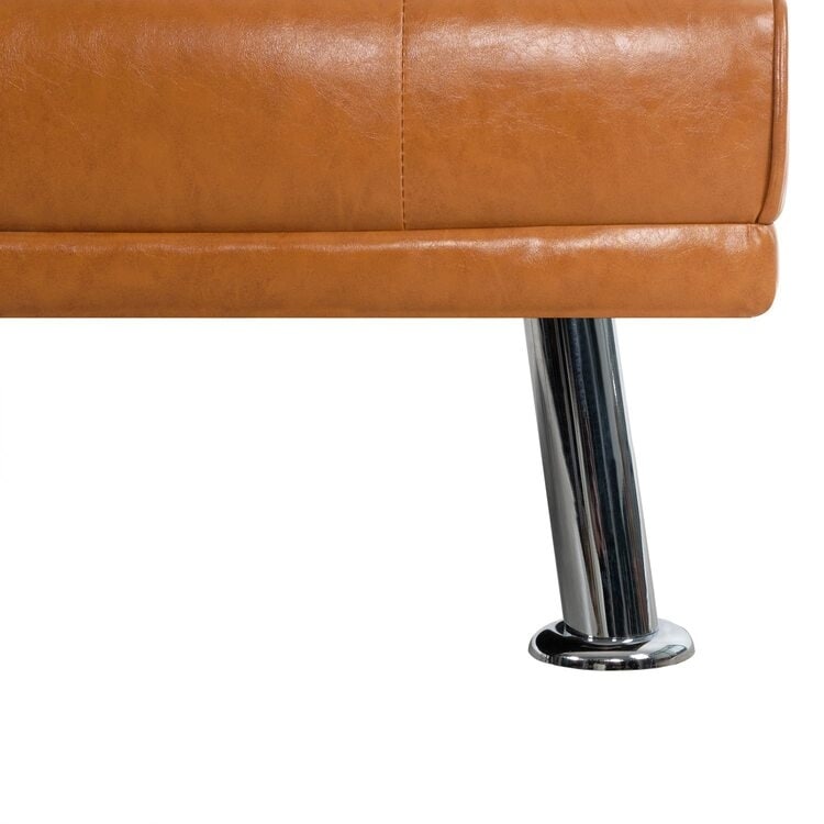 Ultimate Futon Sofa Collection: Futon Sofa with Armrest and Cupholders, Button Tufted Sofa with Wooden Legs