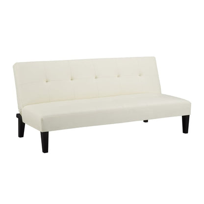Ultimate Futon Sofa Collection: Futon Sofa with Armrest and Cupholders, Button Tufted Sofa with Wooden Legs