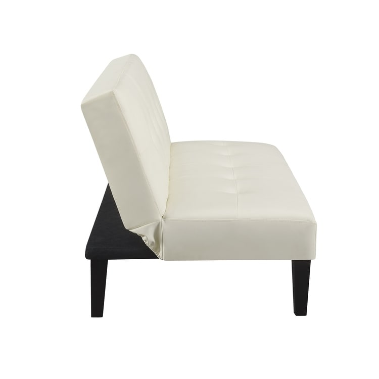 Ultimate Futon Sofa Collection: Futon Sofa with Armrest and Cupholders, Button Tufted Sofa with Wooden Legs