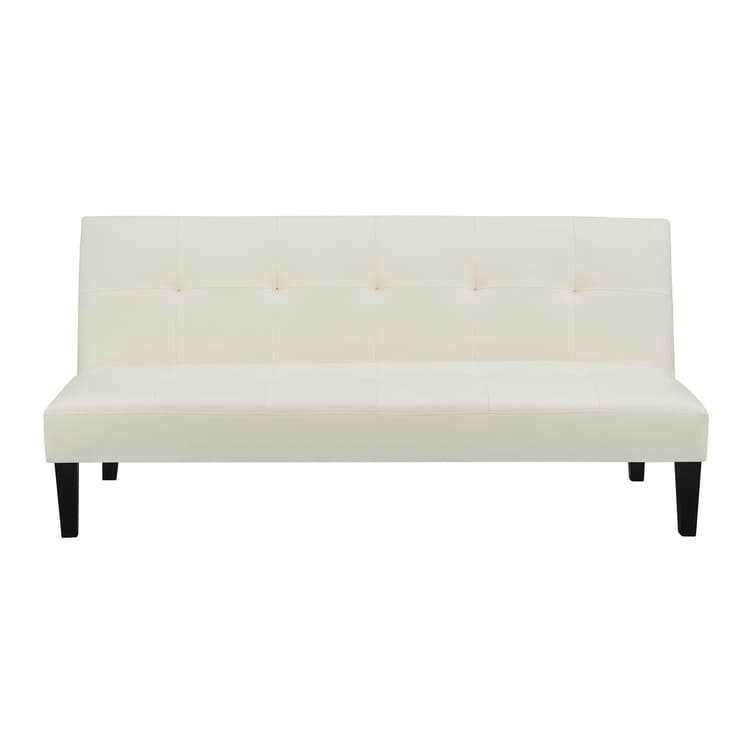 Ultimate Futon Sofa Collection: Futon Sofa with Armrest and Cupholders, Button Tufted Sofa with Wooden Legs